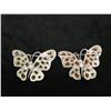 Image 10 : Qty 4 Nolan Miller Fashion Brooches: Rose, Snowflake & 2 Butterflies, Misc Sizes