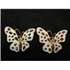 Image 9 : Qty 4 Nolan Miller Fashion Brooches: Rose, Snowflake & 2 Butterflies, Misc Sizes