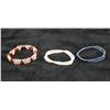 Image 1 : Qty 3 Fashion Bracelets, Misc Styles, 6.5" - 7.5" L