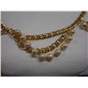 Image 3 : Fashion Metal & Faux Pearl Beads Cascade Necklace, 34" L