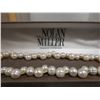 Image 5 : Nolan Miller Sterling Silver 925 Necklace w/ Pearl Beads 20" L