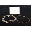 Image 1 : Qty 2 Honora Sterling Silver 925 Beaded Necklaces, Misc Sizes