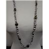 Image 5 : Camrose & Cross Sterling Silver 925 Necklace w/ Pearlescent Beads 34" L