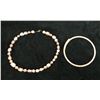Image 1 : Qty 2 Fashion Necklaces w/ Pearl Beads, Misc Sizes