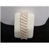 Image 4 : Metal 4-Strand Pearl Bead Bracelet, 7" L