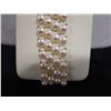 Image 5 : Metal 4-Strand Pearl Bead Bracelet, 7" L