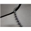 Image 3 : Black Pearl Bead Single Strand Necklace 19" L