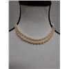 Image 3 : White Pearl Bead Single Strand Necklace 32" L