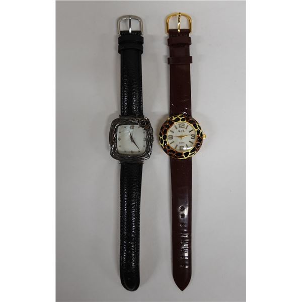 Qty 2 Watches: KJL & Stainless Steel