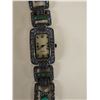 Image 2 : LaVintage Stainless Steel Watch w/ Stone Bead Accents 7.5" L