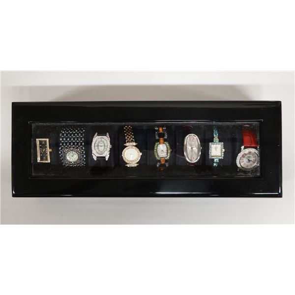 Qty 8 Watches: Kirks Folly, Peugeot, Honora, DMQ, Ecclissi, etc