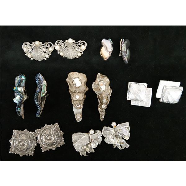 Qty 7 Pair Fashion Earrings, Misc Styles & Sizes