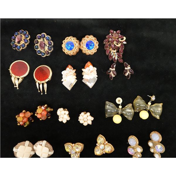 Qty 11 Pair Fashion Earrings, Misc Styles & Sizes