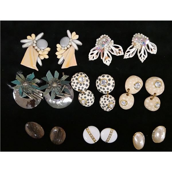 Qty 8 Pair Fashion Earrings, Misc Styles & Sizes