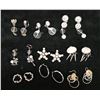 Image 1 : Qty 9 Pair Fashion Earrings, Misc Styles & Sizes