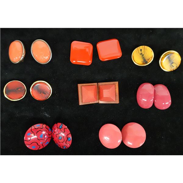 Qty 8 Pair Fashion Earrings, Misc Styles & Sizes