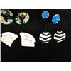 Image 5 : Qty 9 Pair Fashion Earrings, Misc Styles & Sizes
