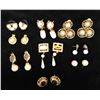 Image 1 : Qty 9 Pair Fashion Earrings, Misc Styles & Sizes