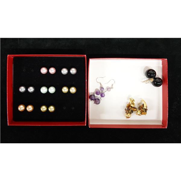 Qty 10 Pair Fashion Earrings, Misc Styles & Sizes