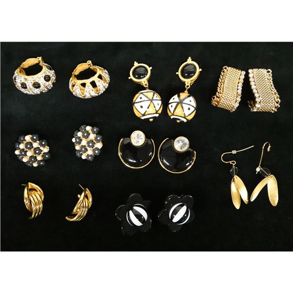 Qty 8 Pair Fashion Earrings, Misc Styles & Sizes