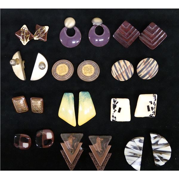 Qty 12 Pair Fashion Earrings, Misc Styles & Sizes