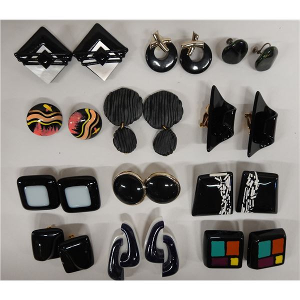 Qty 12 Pair Fashion Earrings, Misc Styles & Sizes