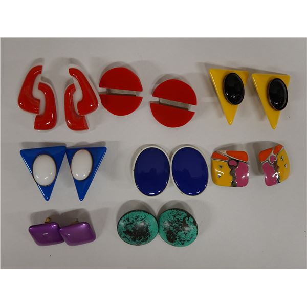 Qty 8 Pair Fashion Earrings, Misc Styles & Sizes