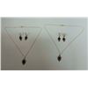 Image 1 : Qty 2 Metal Chain Necklace w/ Beaded Pendant & Matching Earrings Sets, Misc Sizes