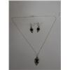 Image 2 : Qty 2 Metal Chain Necklace w/ Beaded Pendant & Matching Earrings Sets, Misc Sizes