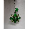 Image 8 : Metal Chain Necklace w/ Green Stone Pendant & Matching Earrings Set, Misc Sizes