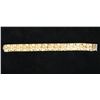 Image 1 : 14K Textured Gold Bracelet, 7.5" L, 1.68 oz
