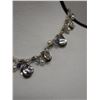 Image 2 : Metal Necklace w/ Teardrops, Pearls & Bead Accents, 18" L