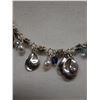 Image 3 : Metal Necklace w/ Teardrops, Pearls & Bead Accents, 18" L