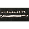 Image 1 : Qty 2 Sterling Silver 925 Bracelets, 8" L