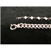 Image 3 : Qty 2 Sterling Silver 925 Bracelets, 8" L