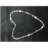 Image 2 : Sterling Silver 925 Necklace w/ Teardrop Accents, 34" L