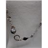 Image 5 : Sterling Silver 925 Necklace w/ Teardrop Accents, 34" L