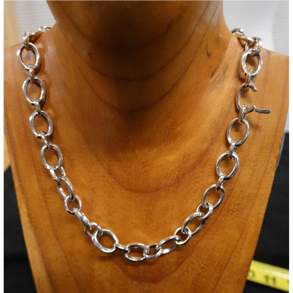 Metal Chain Necklace 16" L