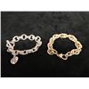 Image 2 : Qty 2 Sterling Silver 925 Bracelets, 8.5" L