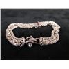 Image 2 : Sterling Silver 925 Triple-Strand Bracelet, 8" L