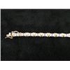 Image 3 : Sterling Silver 925 Tennis Bracelet w/ Clear Stones, 8.5" L