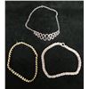 Image 1 : Qty 3 Sterling Silver 925 Necklaces, Misc Styles & Sizes
