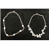 Image 1 : Qty 2 Sterling Silver 925 Necklaces w/ Charms & Bead Accents, Misc Sizes