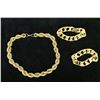 Image 1 : Qty 2 Fashion Link Bracelets & 1 Necklace, Misc Styles & Sizes
