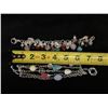 Image 6 : Qty 2 Sterling Silver 925 Bracelets w/ Bead Accents, 7.5" L