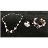 Image 1 : RLM Studio Sterling Silver Necklace w/ Matching Bracelet & Brooch, Misc Sizes