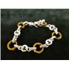 Image 2 : Sterling Silver 925 Chain Bracelet w/ Bead Accents, 8.5" L