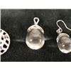 Image 5 : Qty 2 Pair Sterling Silver 925 Earrings w/ Matching Rings, Misc Styles & Sizes