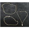 Image 1 : Qty 3 Fashion Necklaces, Misc Styles & Sizes