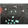 Image 3 : Qty 2 Fashion Beaded Necklace w/ 1 Pair Matching Earrings, Misc Sizes